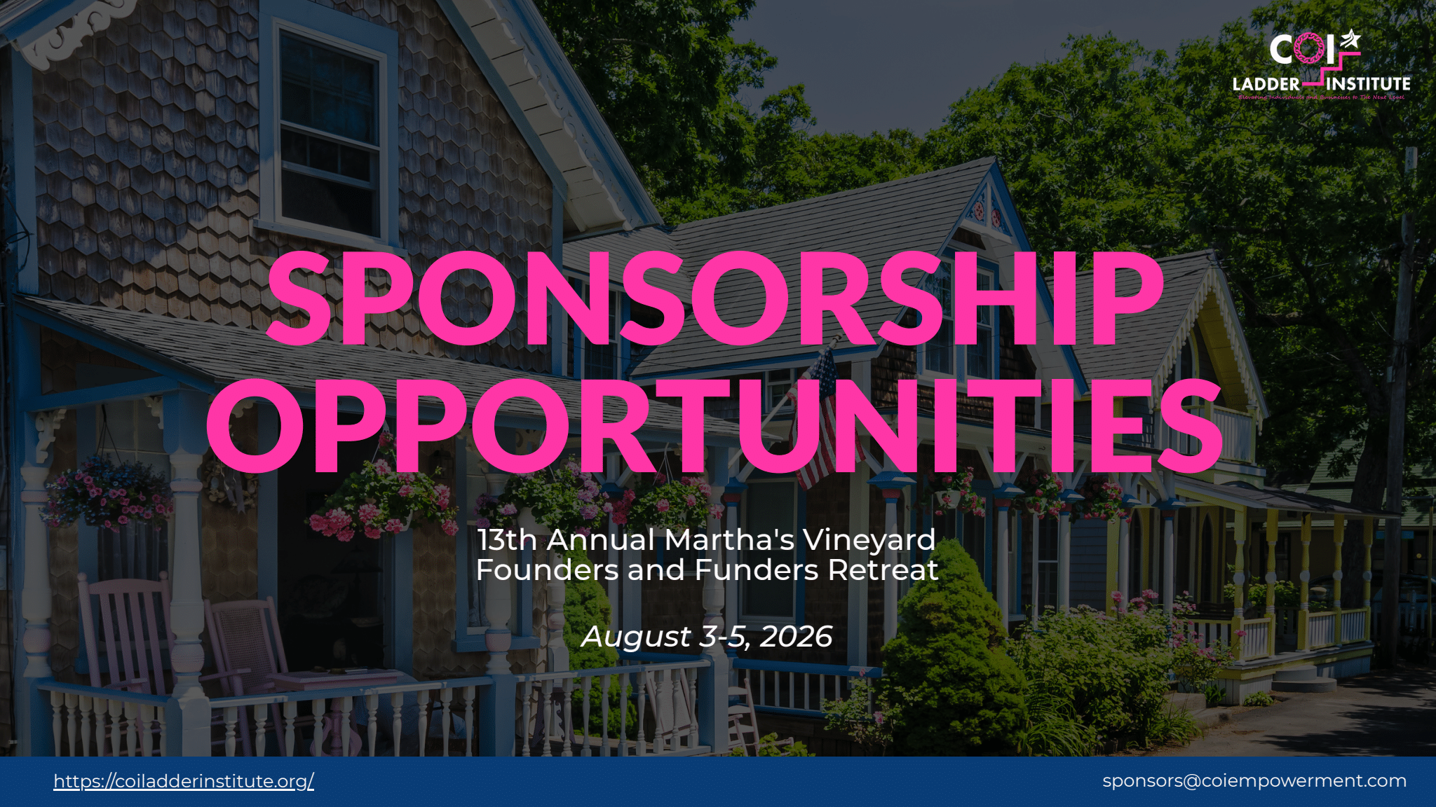 Founders & Funders Retreat Sponsorship Deck